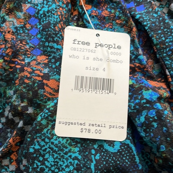 COPY - Free People NWT halter top size 4. Who is she combo. - Picture 2 of 3